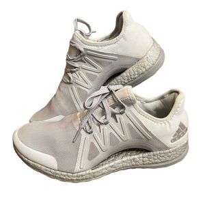 Adidas Pure Boost Xpose Women’s Silver Gray Athletic Running Sneaker size 8.5